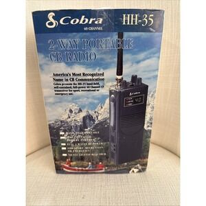 NEW Vintage Cobra HH-35 2-Way Portable CB Radio Excellent Condition